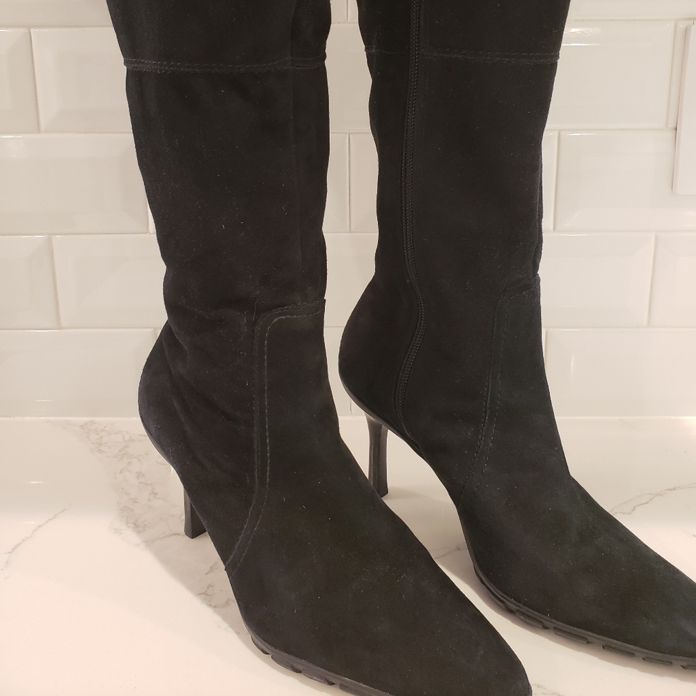 Moda Spana Mid Calf Suede Black Size 7M
